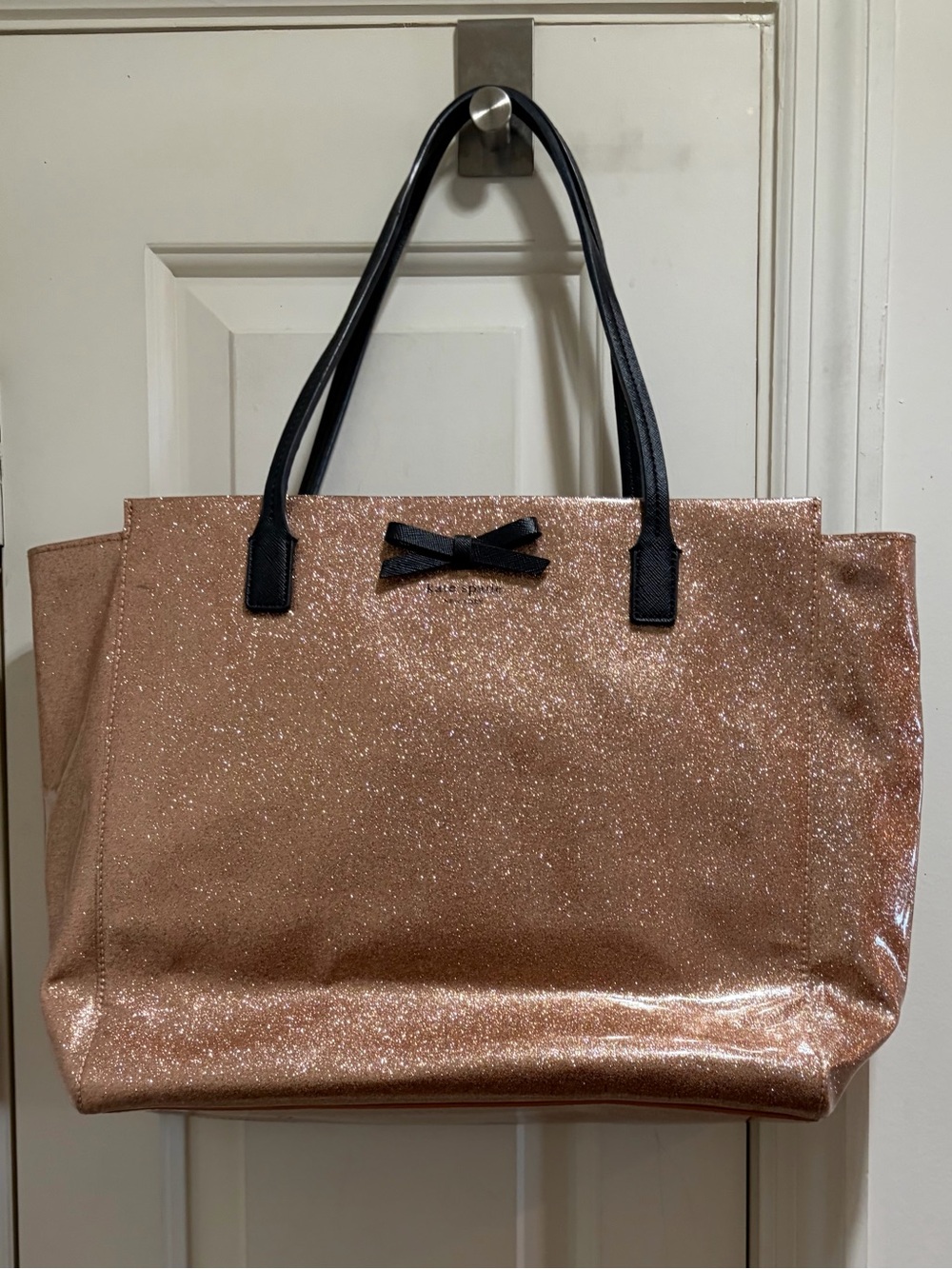 Kate Spade ♠️ Shimmer Rise Gold Large Tote Bag